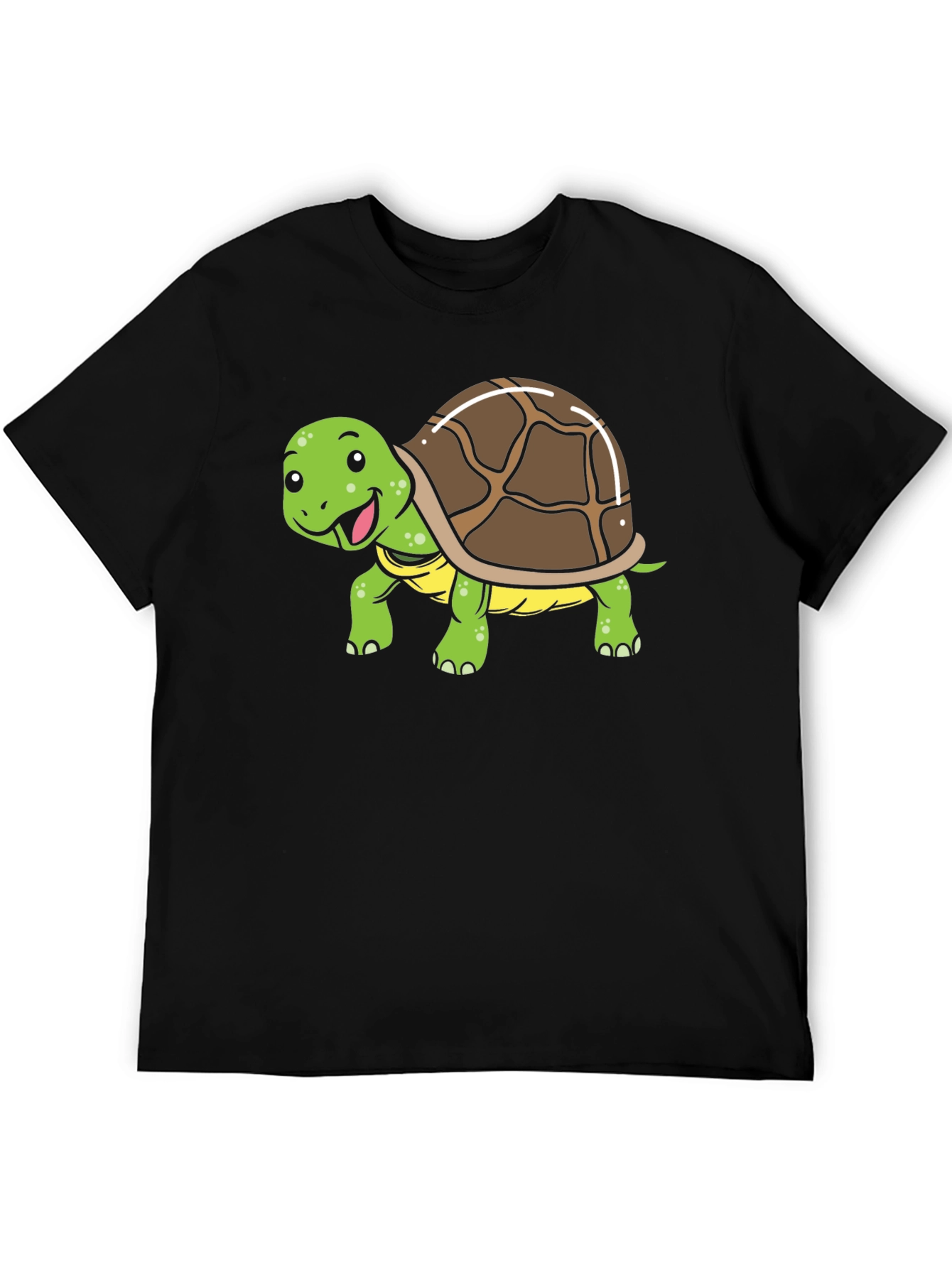 Black Cute Turtle Graphic T-Shirt view 5