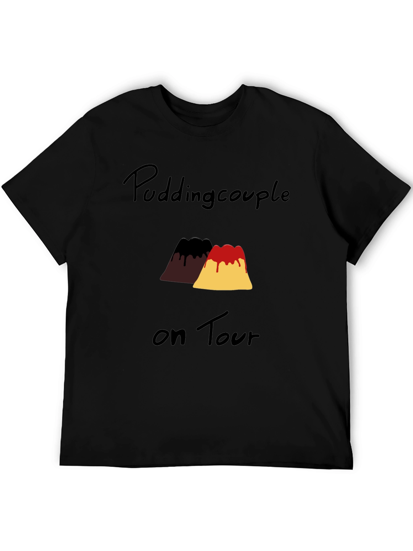 Black Pudding Couple on Tour Black Graphic T-Shirt view 5