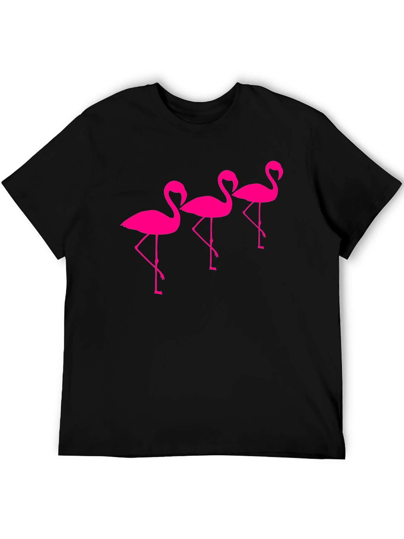 Black Fun Flamingo T-Shirt view 5