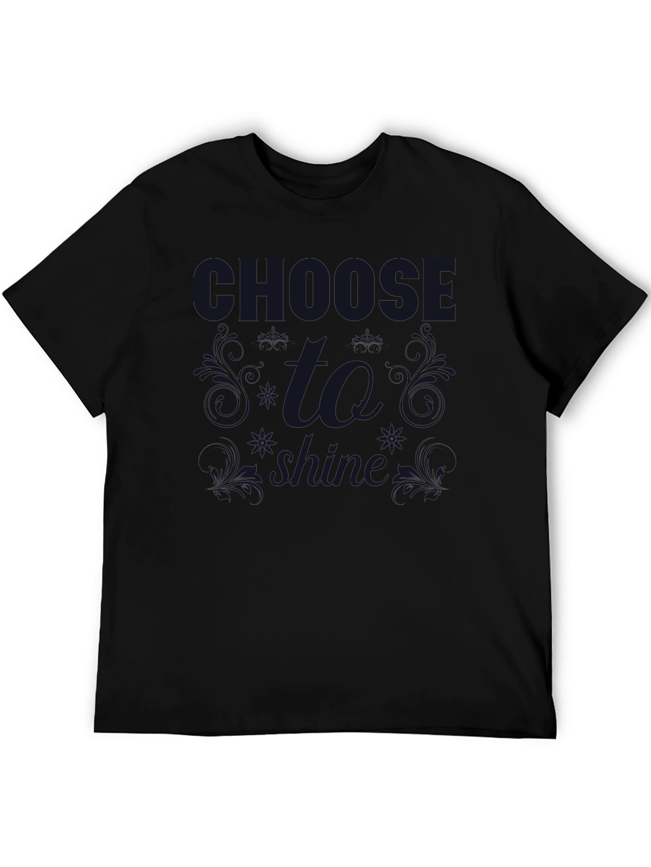 Black Choose to Shine Graphic Tee - Dark Print T-Shirt view 5