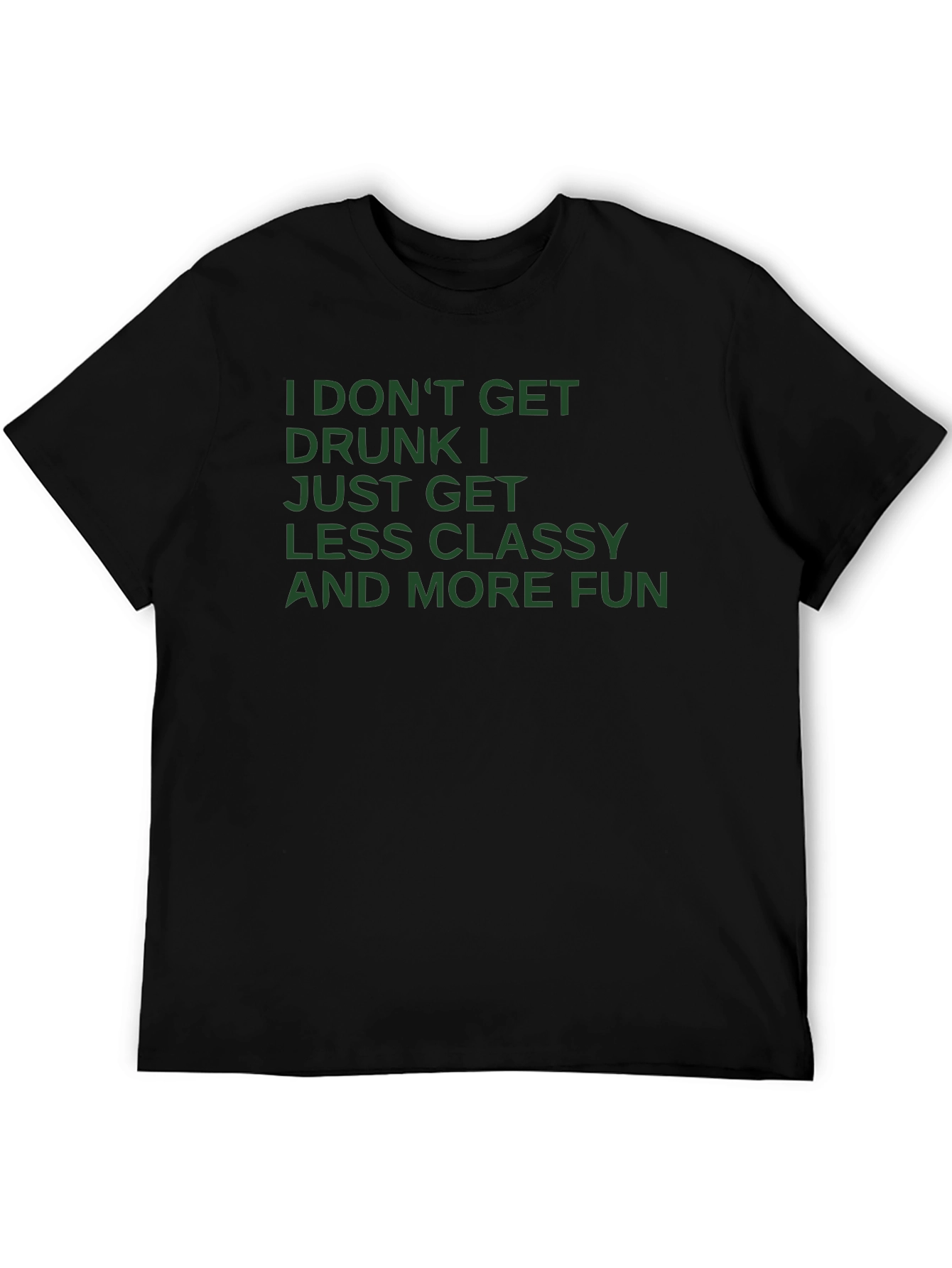 Black Funny Slogan T-Shirt - Less Classy More Fun view 5