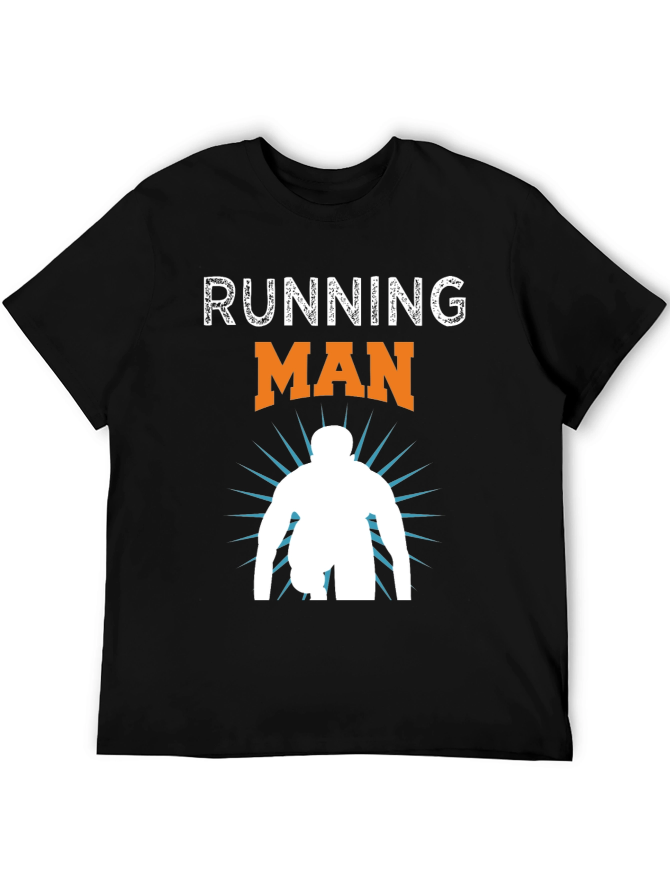 Running Man Graphic T-Shirt - Athletic Sportswear - 5