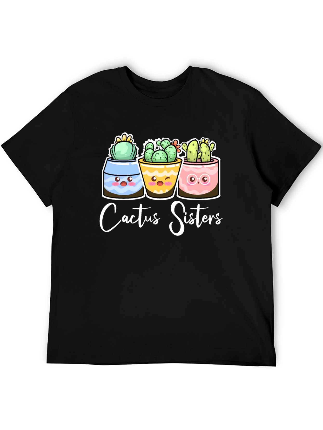 Black Cactus Sisters T-Shirt view 5