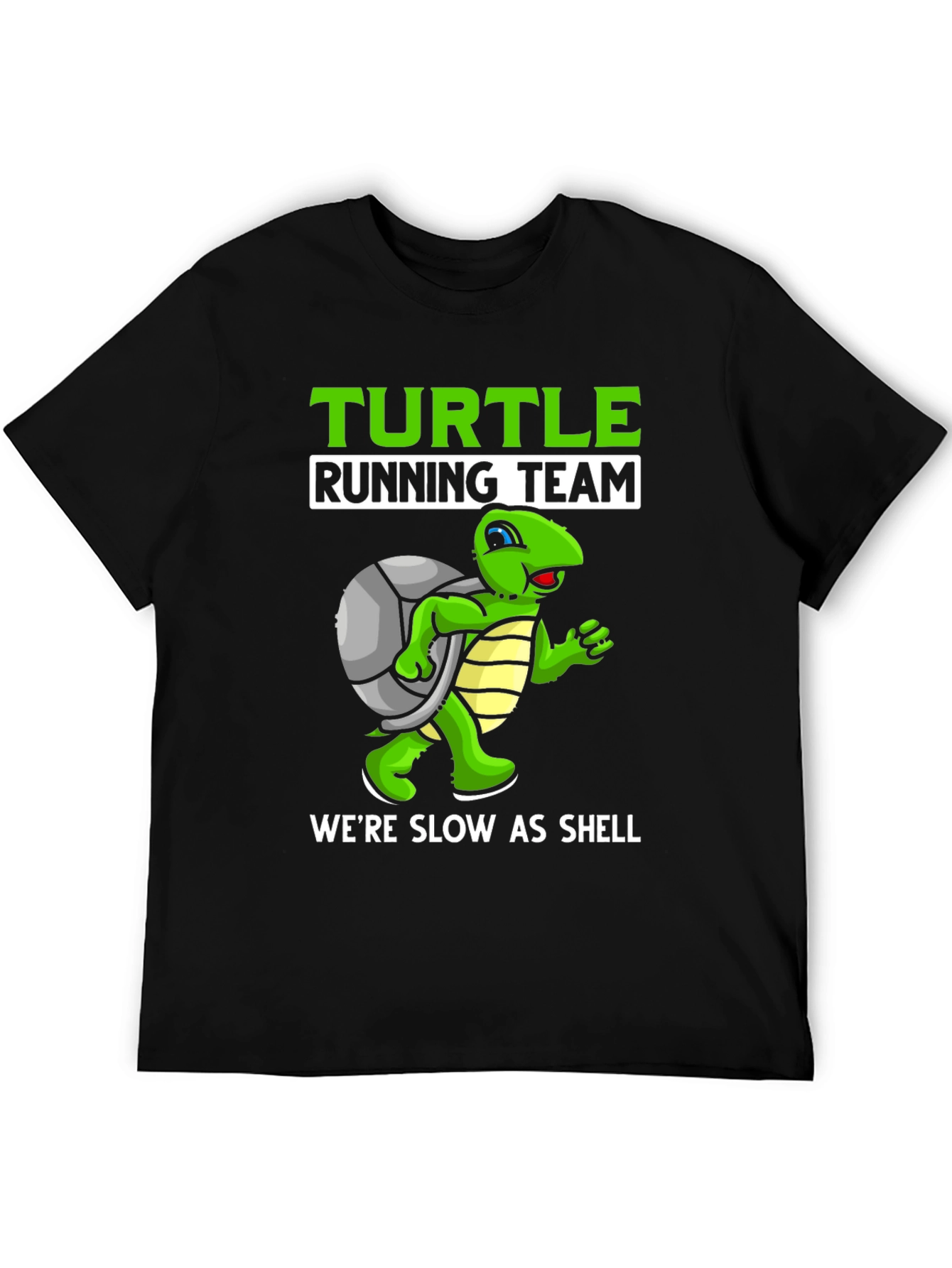 Black Turtle Running Team T-Shirt - Slow as Shell! view 5