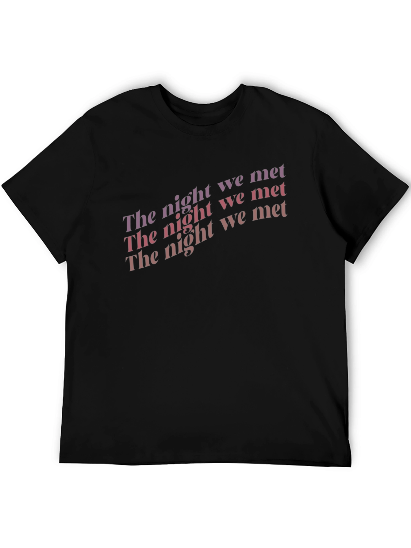 Black The Night We Met Graphic Tee - Soft Cotton Blend view 5