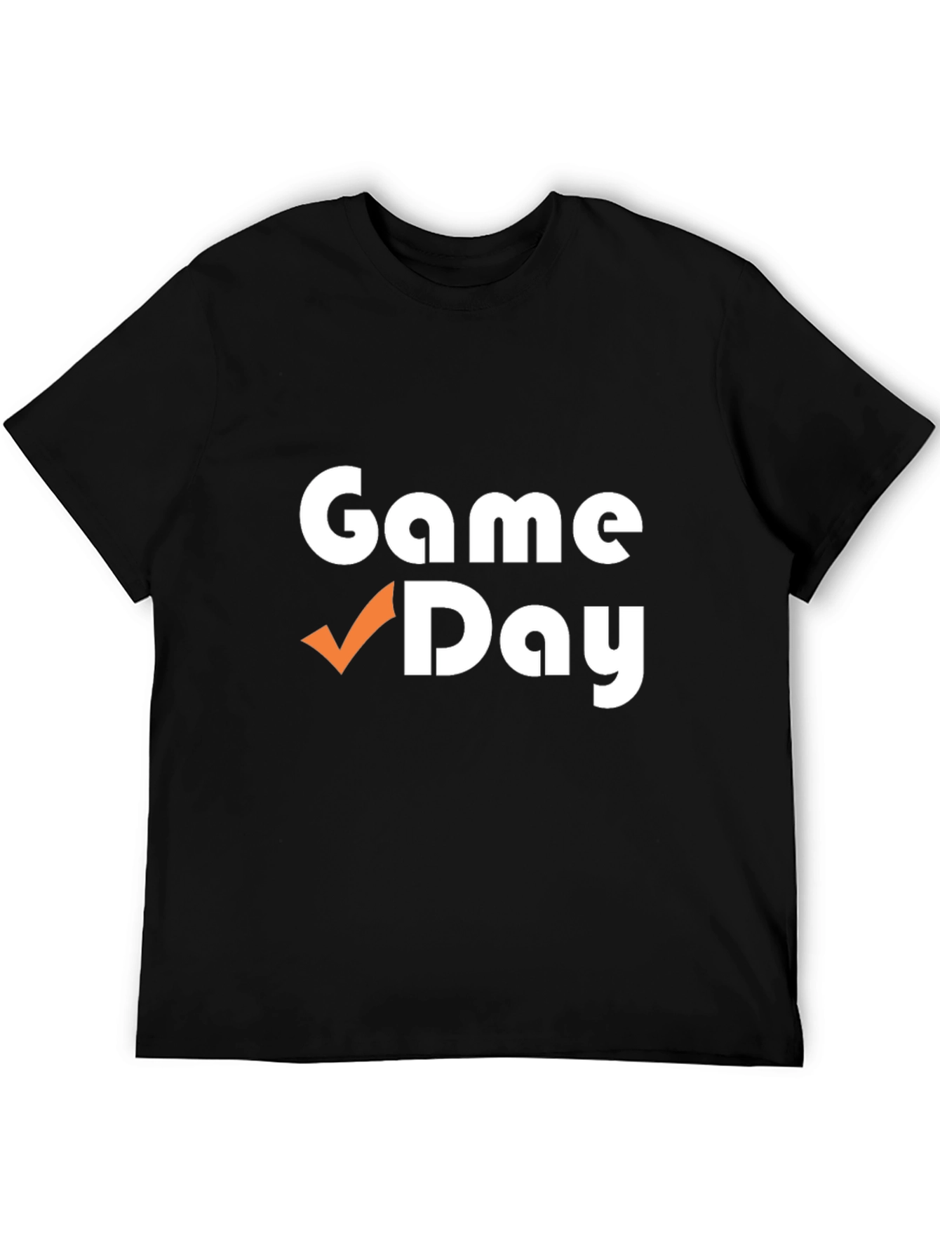 Black Game Day T-Shirt - Black Cotton Blend view 5
