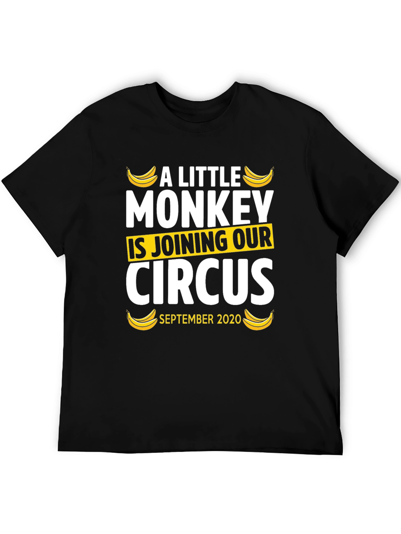 Black A Little Monkey Joining Our Circus T-Shirt - September 2020 view 5