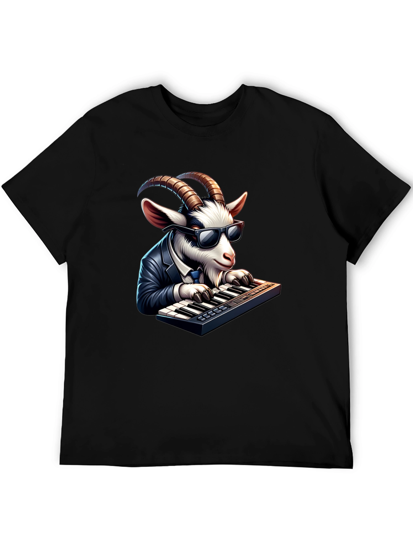 Goat Pianist Graphic Tee - Cool & Unique Design - 5