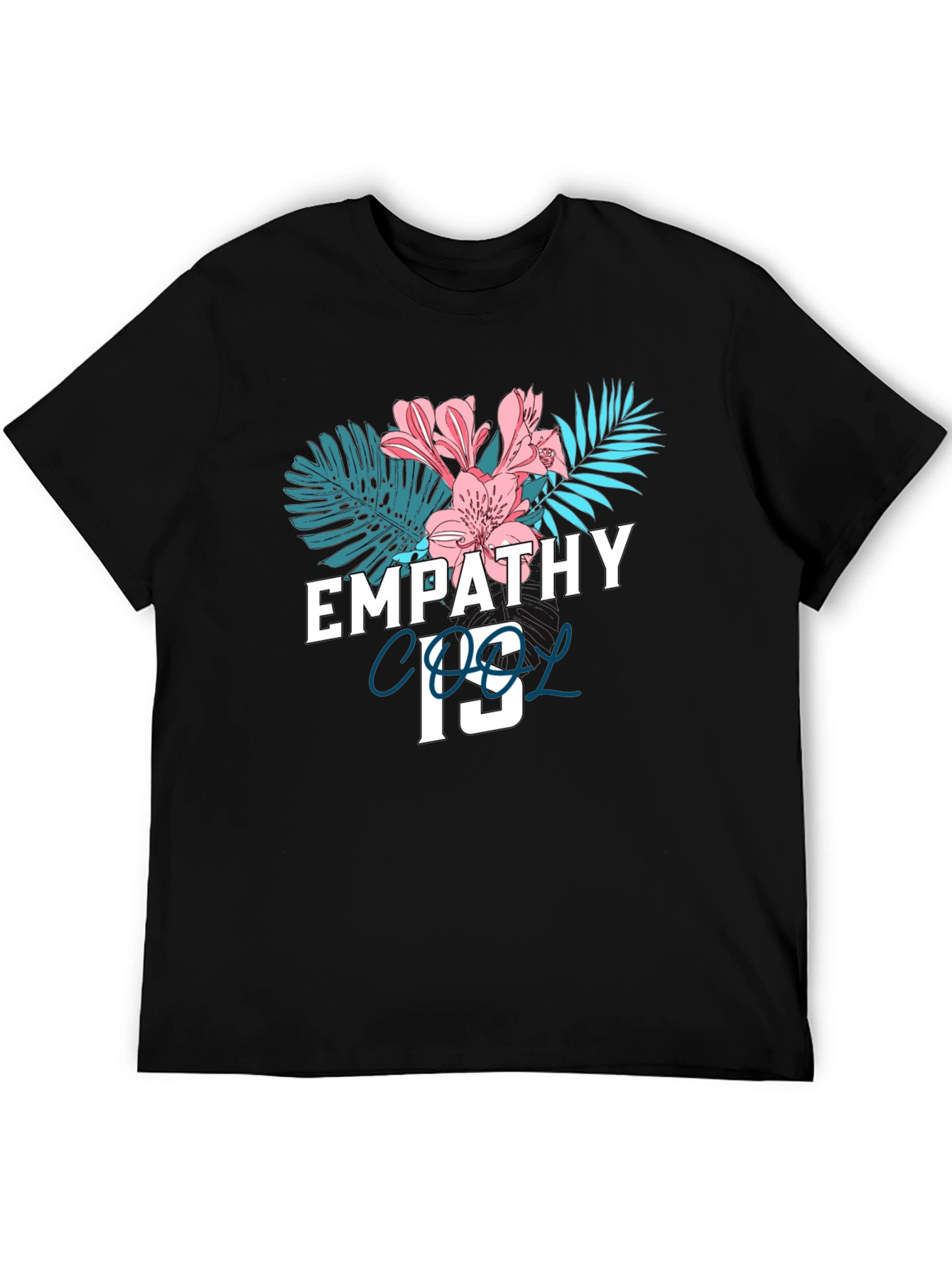 Black Empathy Cool Graphic T-Shirt view 5
