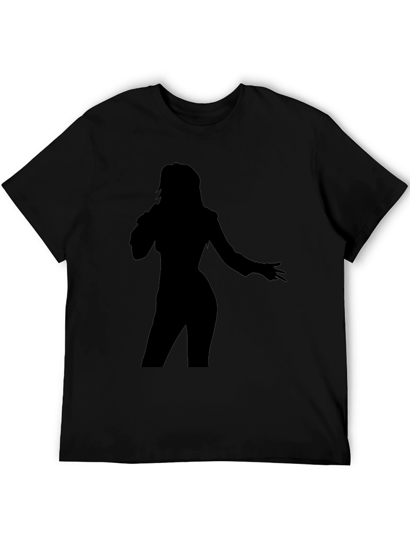 Black Silhouette Singer Graphic Tee view 5