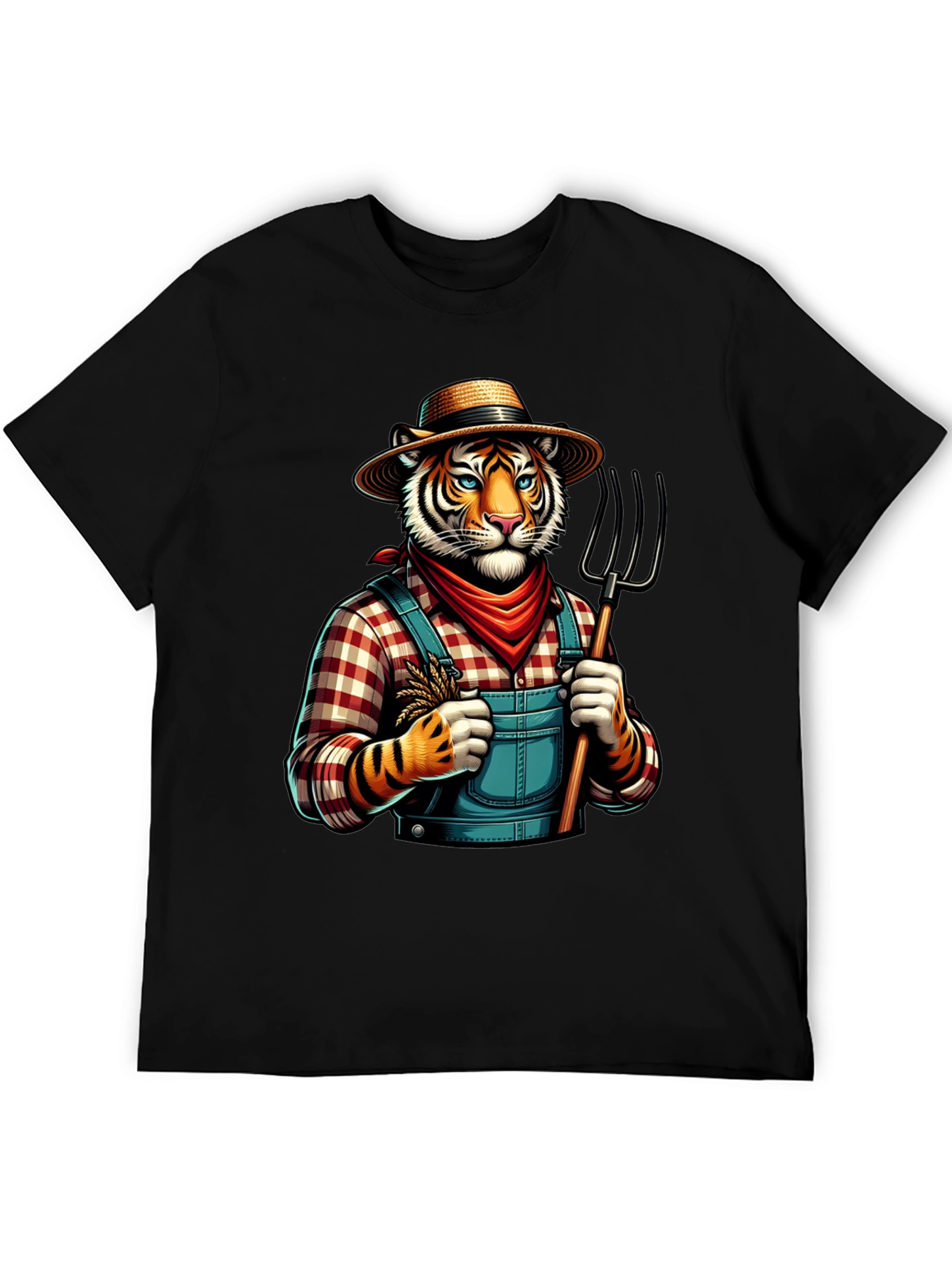 Black Tiger Farmer Graphic Tee view 5