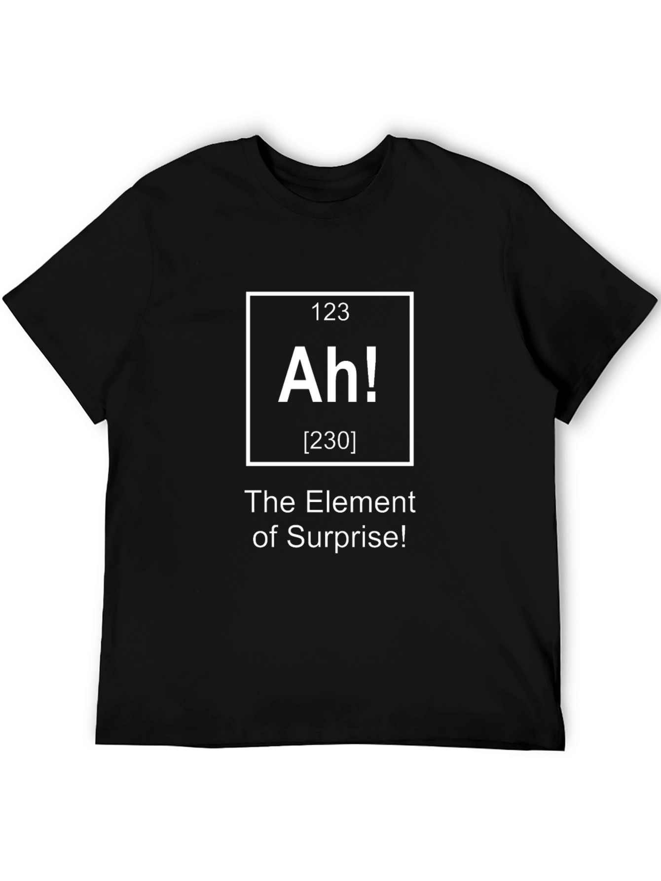Black Surprise Element T-Shirt - Funny Periodic Table Tee view 5