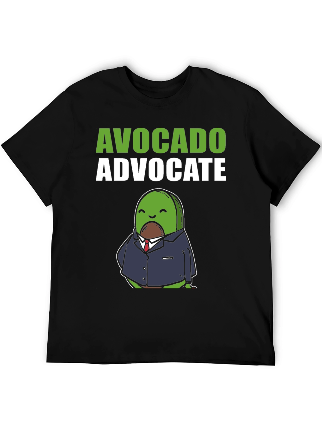 Black Avocado Advocate Graphic Tee - Stylish & Humorous T-Shirt view 5