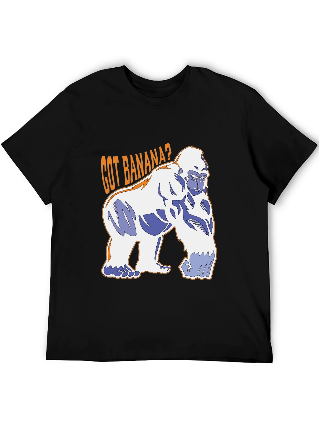 Black Got Banana? Gorilla Graphic T-Shirt - Black view 5