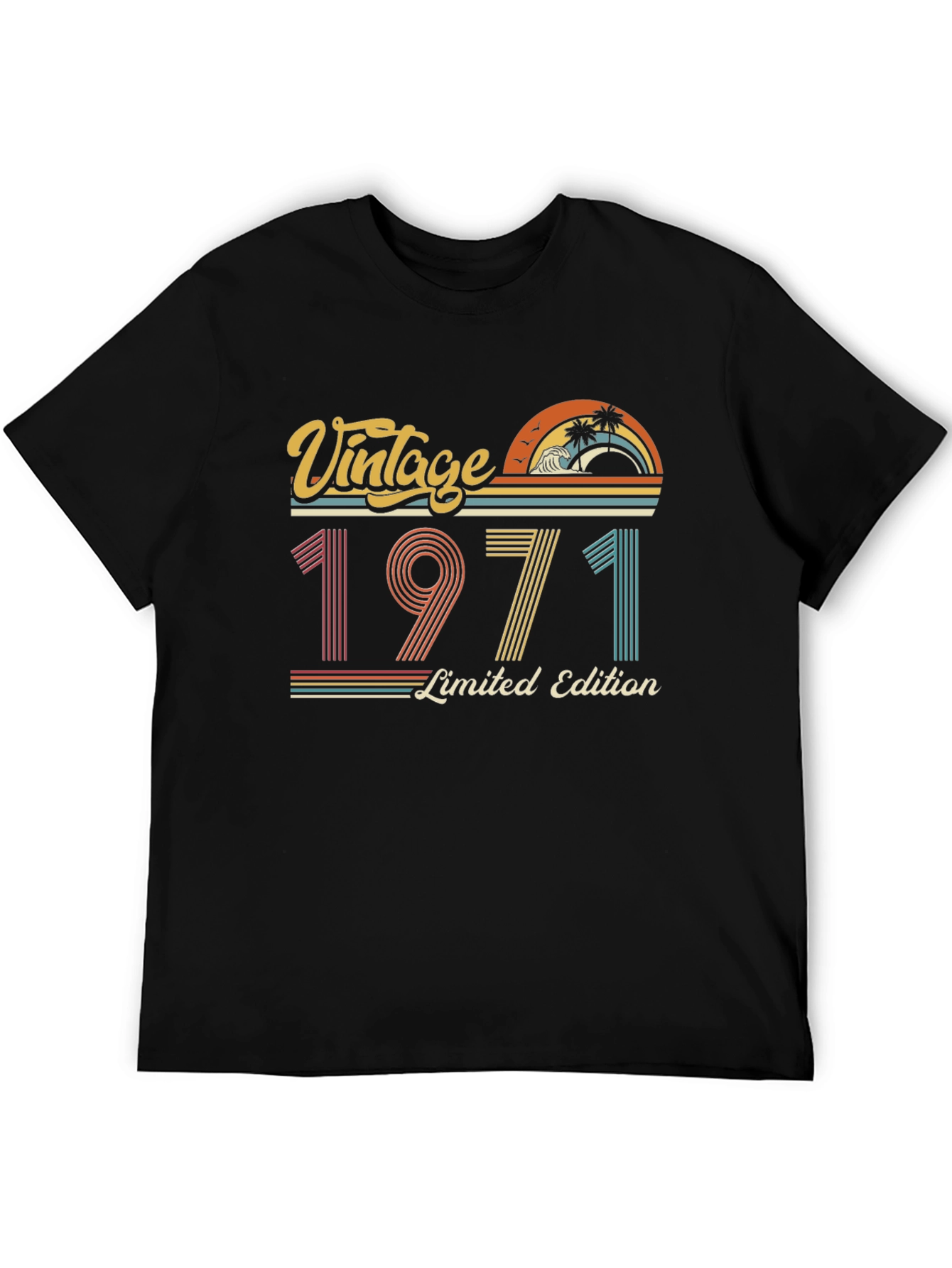 Black Vintage 1971 Limited Edition T-Shirt view 5