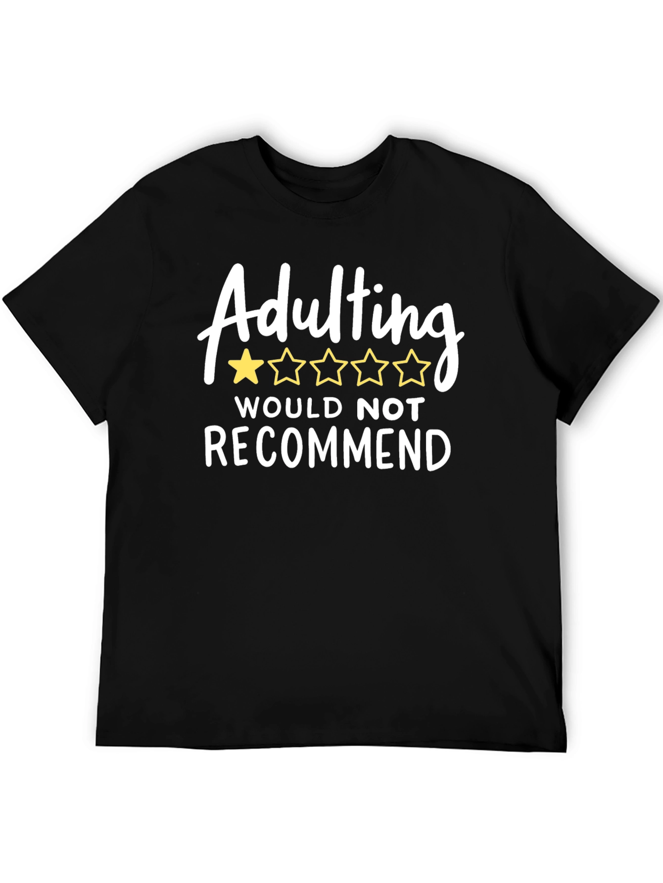 Black Adulting Would Not Recommend Graphic Tee view 5