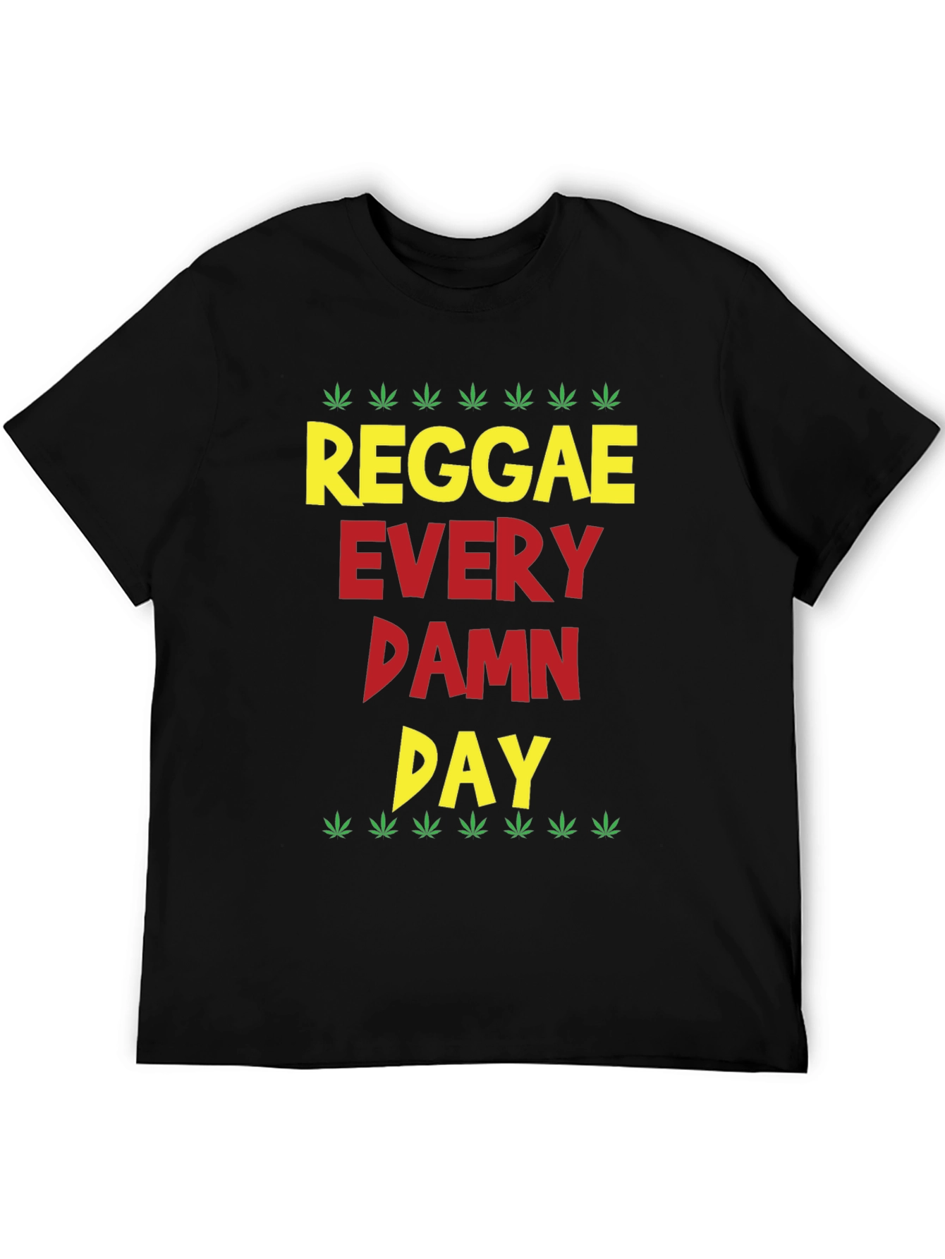 Black Reggae Every Damn Day Graphic Tee view 5