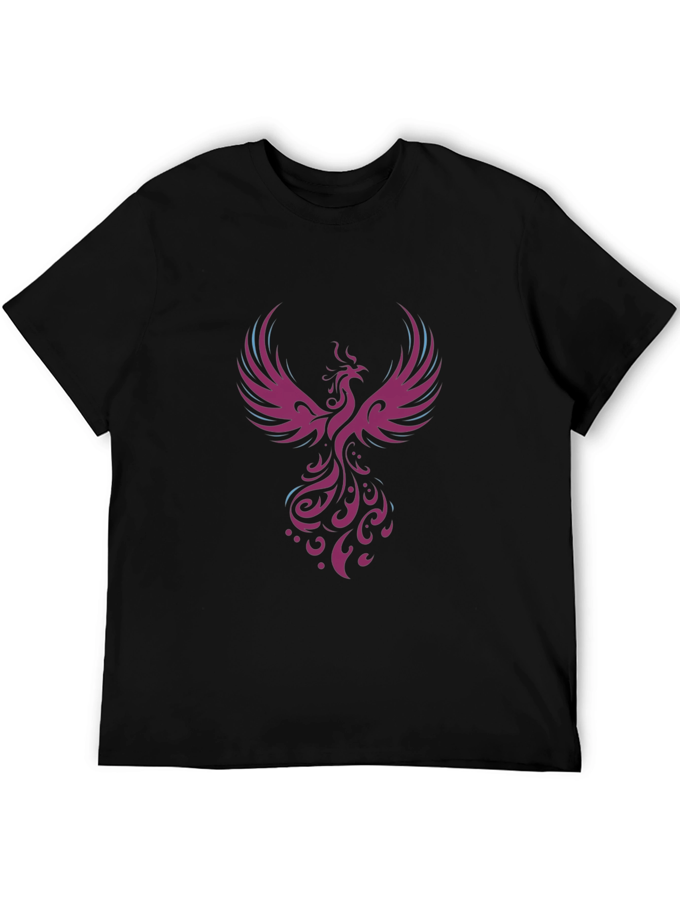Black Phoenix Graphic Tee - Bold & Stylish Black T-Shirt view 5