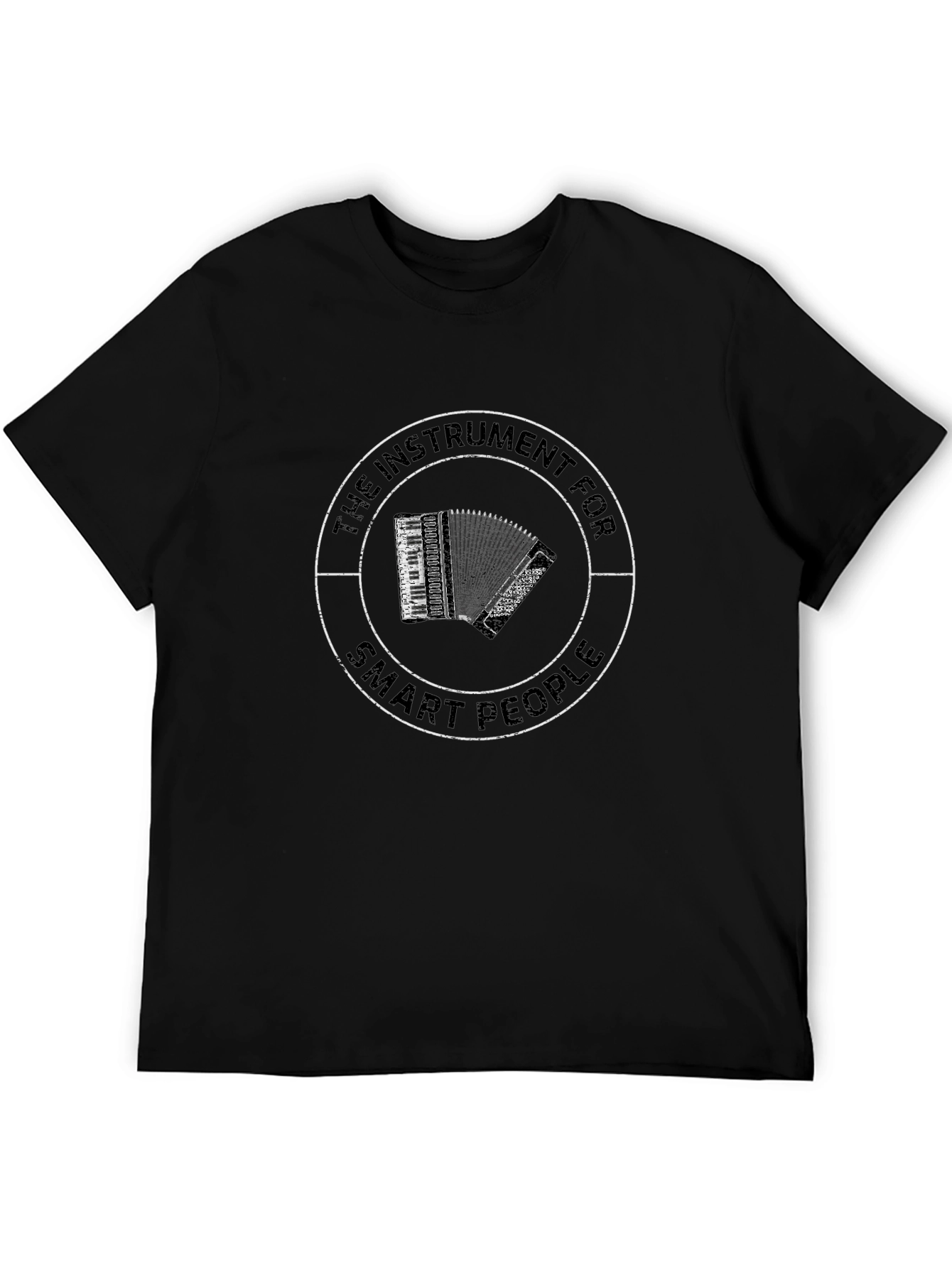 Black Accordion T-Shirt - Instrument for Smart People view 5
