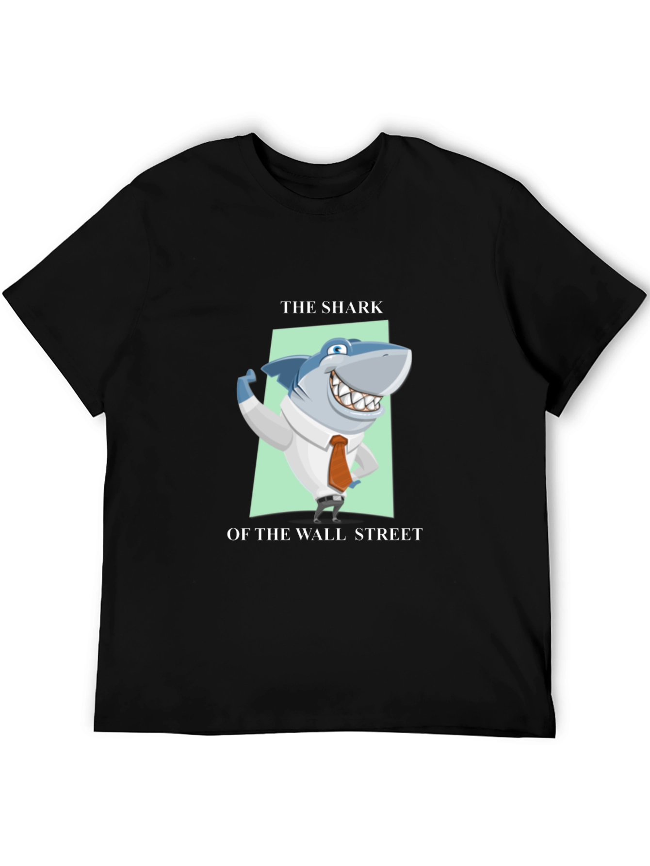 Black Shark of Wall Street T-Shirt - Black view 5