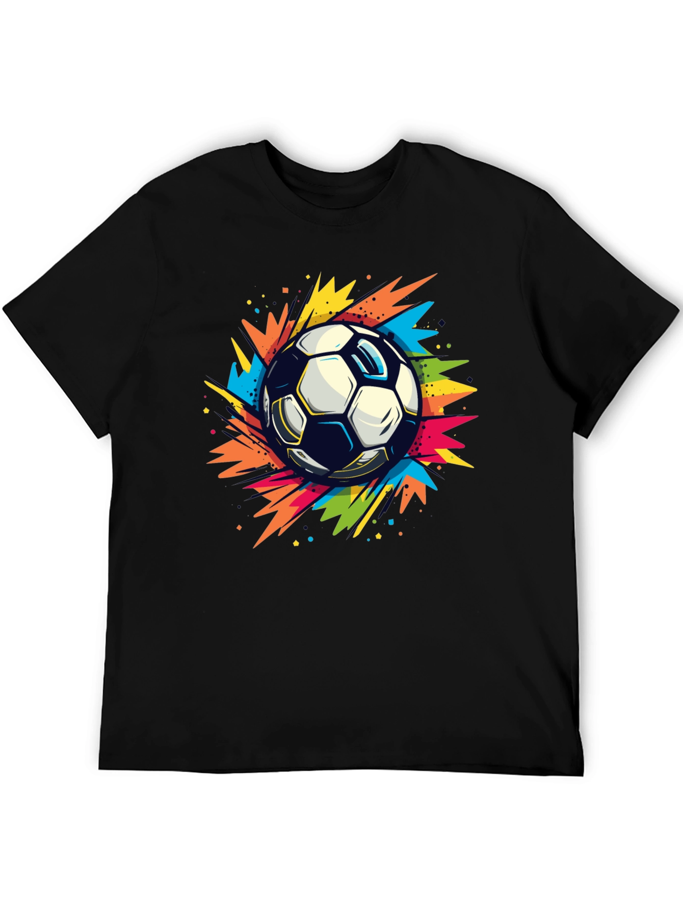 Black Soccer Blast T-Shirt view 5