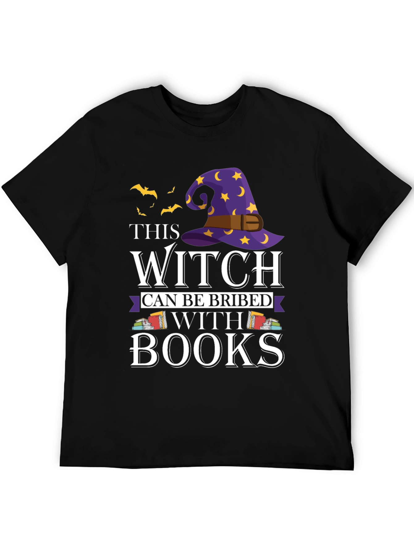 Witch Bribed With Books T-Shirt - 5