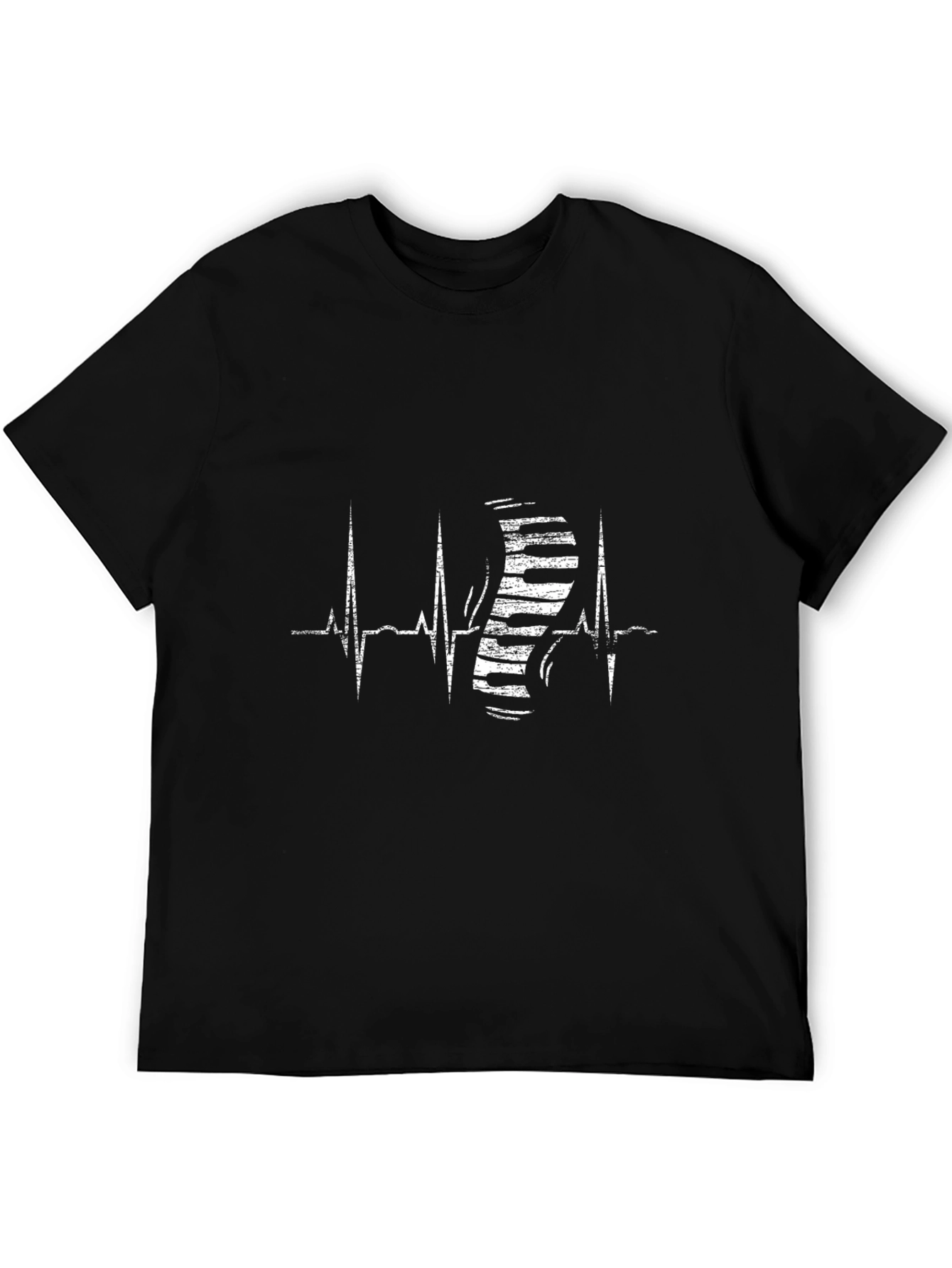 Black Piano Heartbeat T-Shirt - Music Lover Tee view 5
