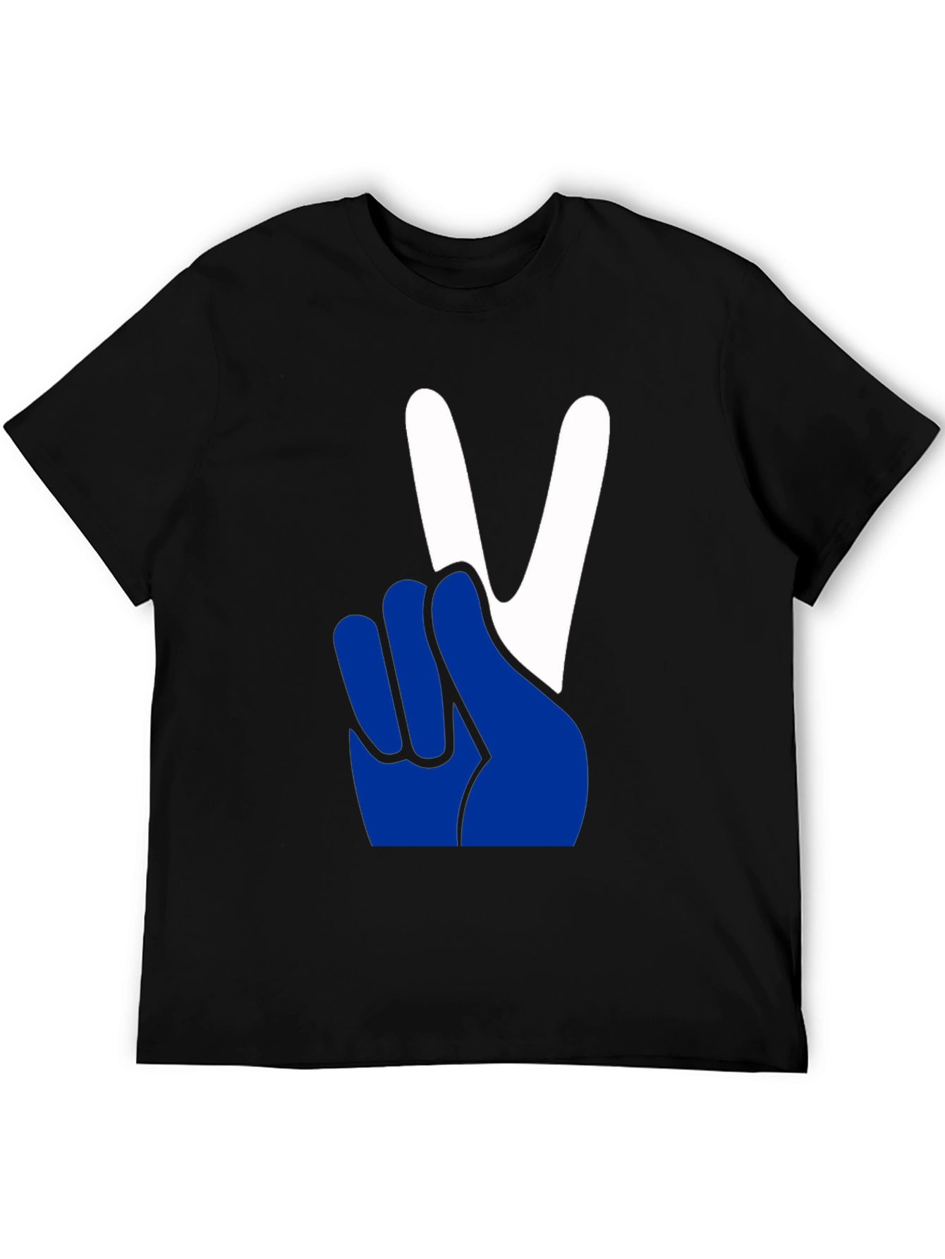 Black Peace Sign Graphic Tee - Relaxed Fit view 5