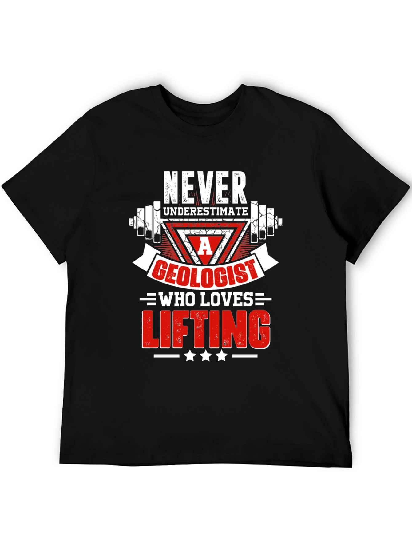 Black Geologist Lifting T-Shirt - Never Underestimate view 5