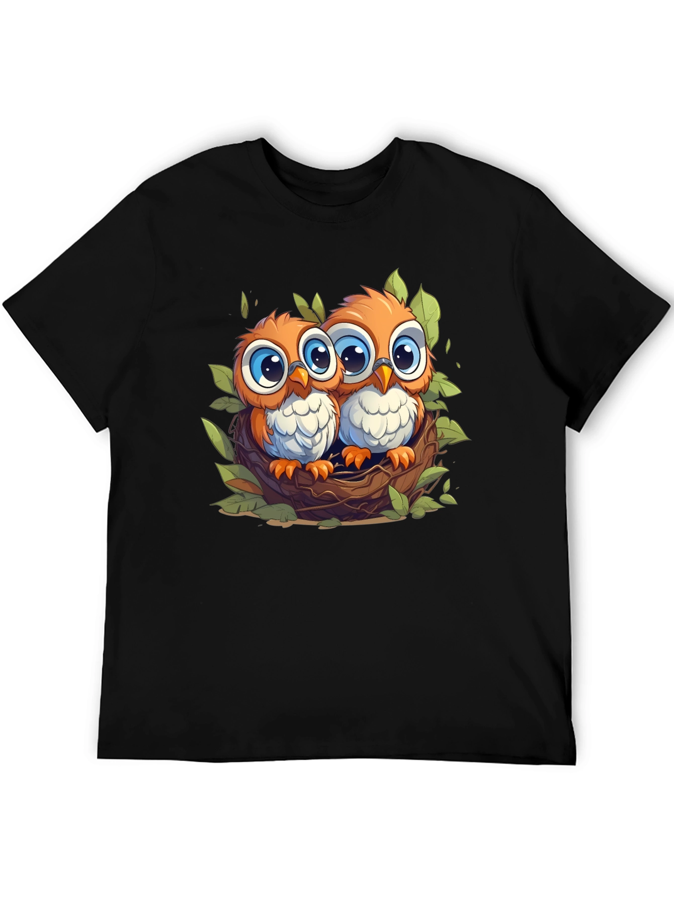 Black Owl Love T-Shirt view 5