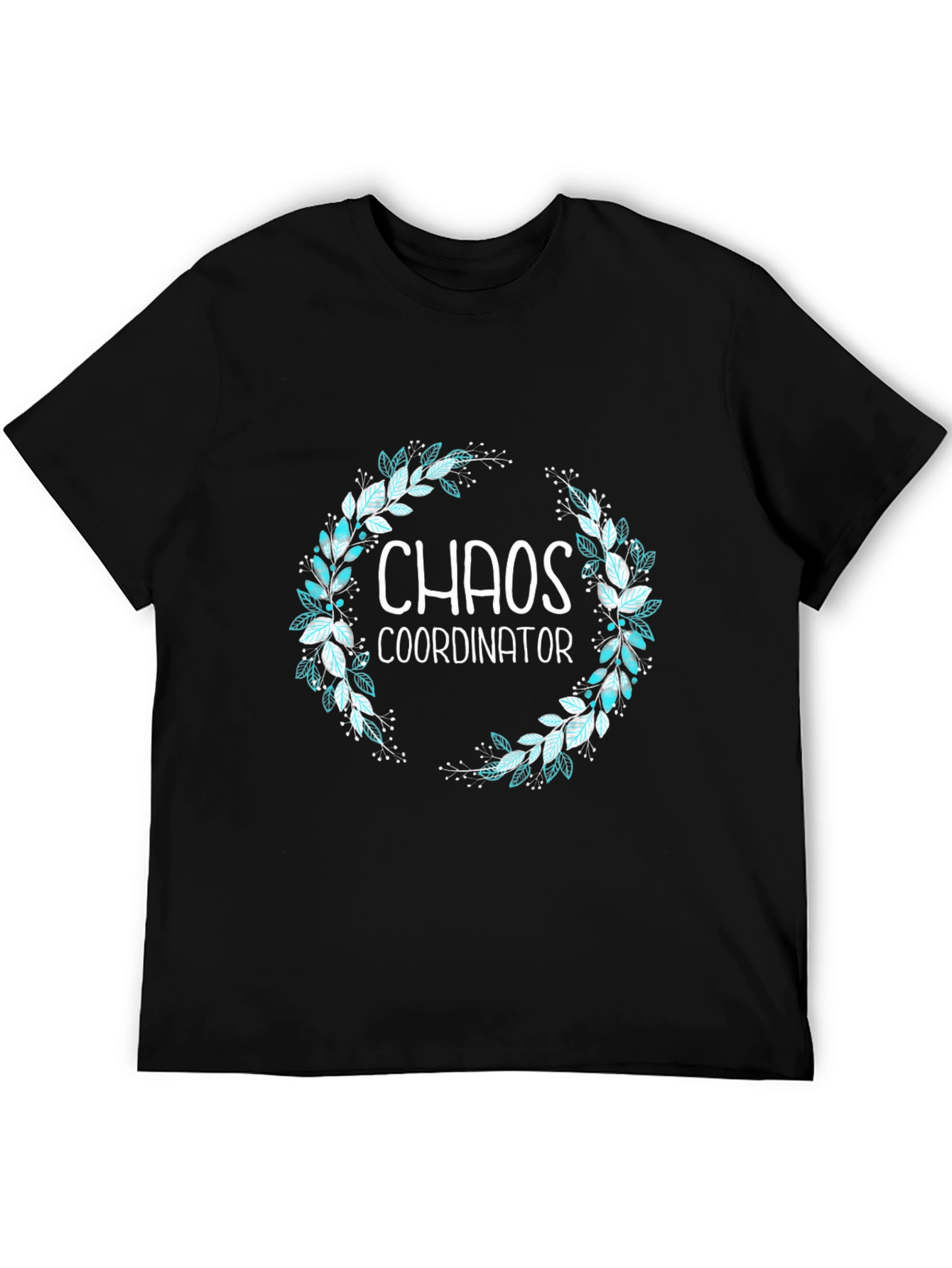 Black Chaos Coordinator T-Shirt - Funny Graphic Tee view 5