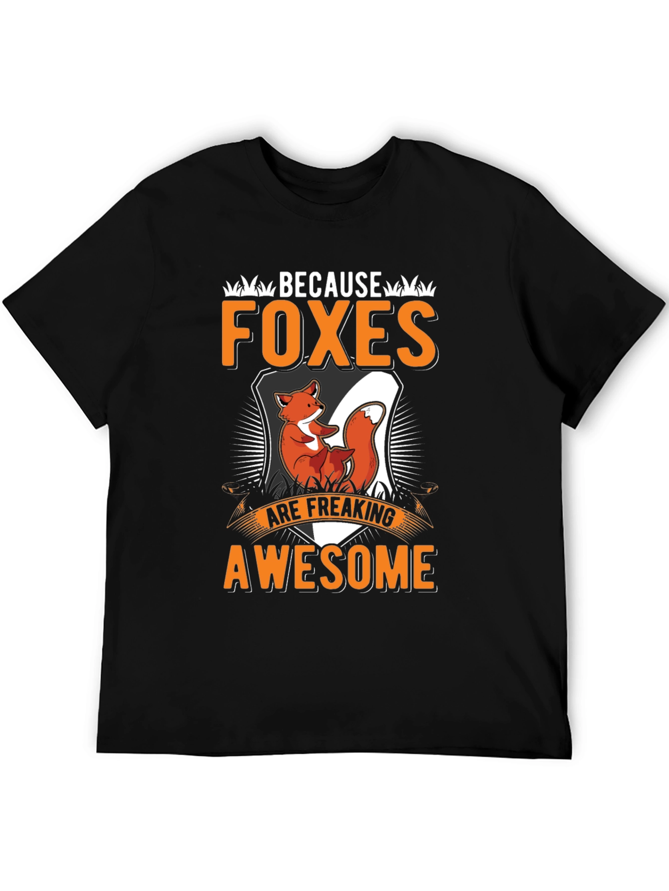 Black Foxes Are Awesome T-Shirt view 5