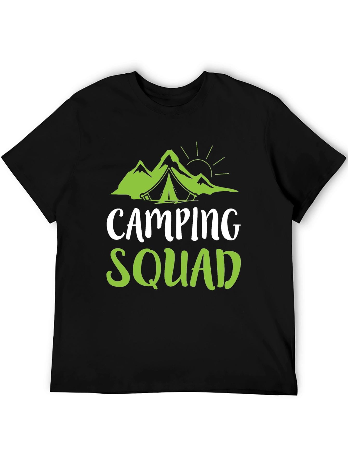 Black Camping Squad Graphic Tee view 5