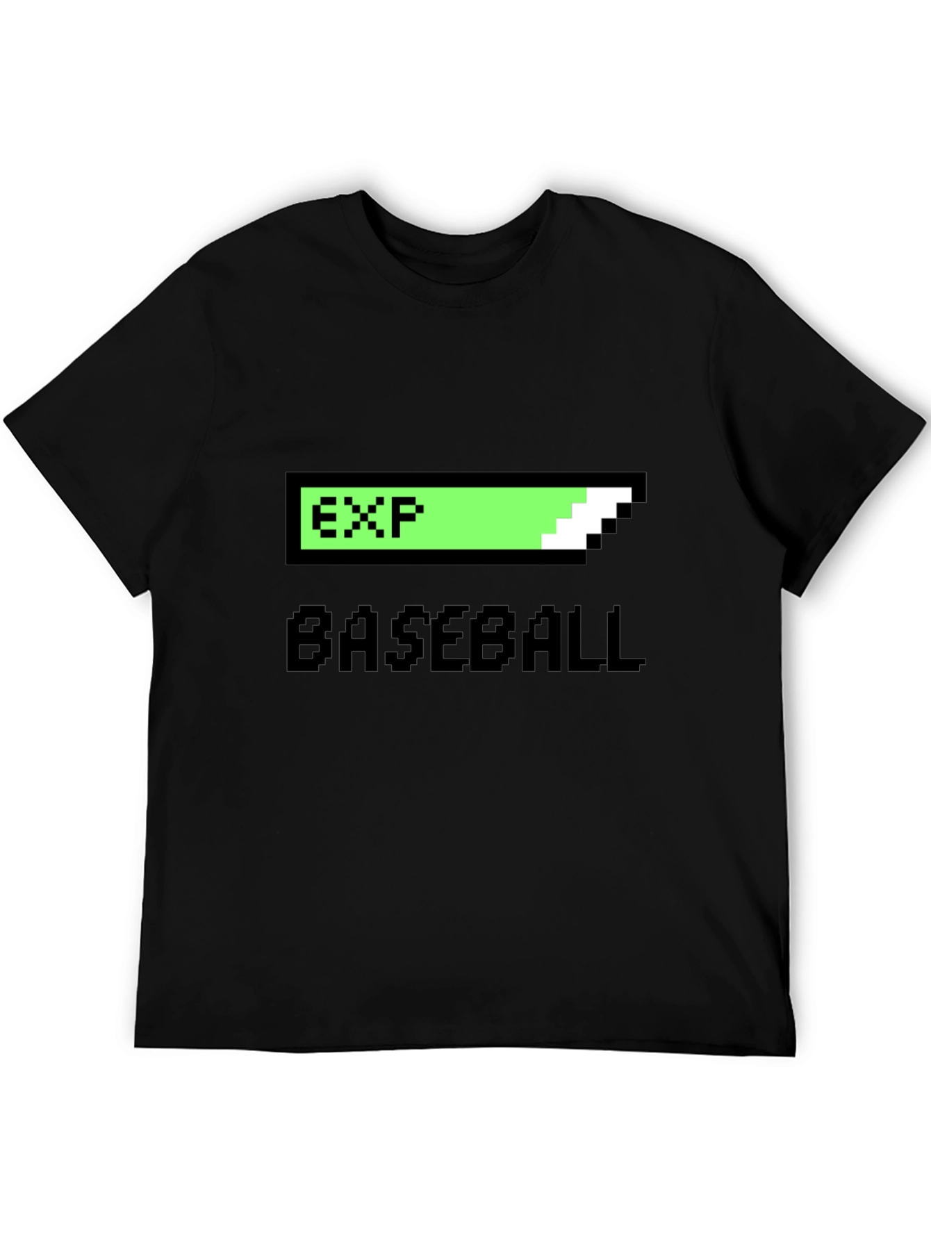 Black Level Up Your Game Baseball T-Shirt view 5