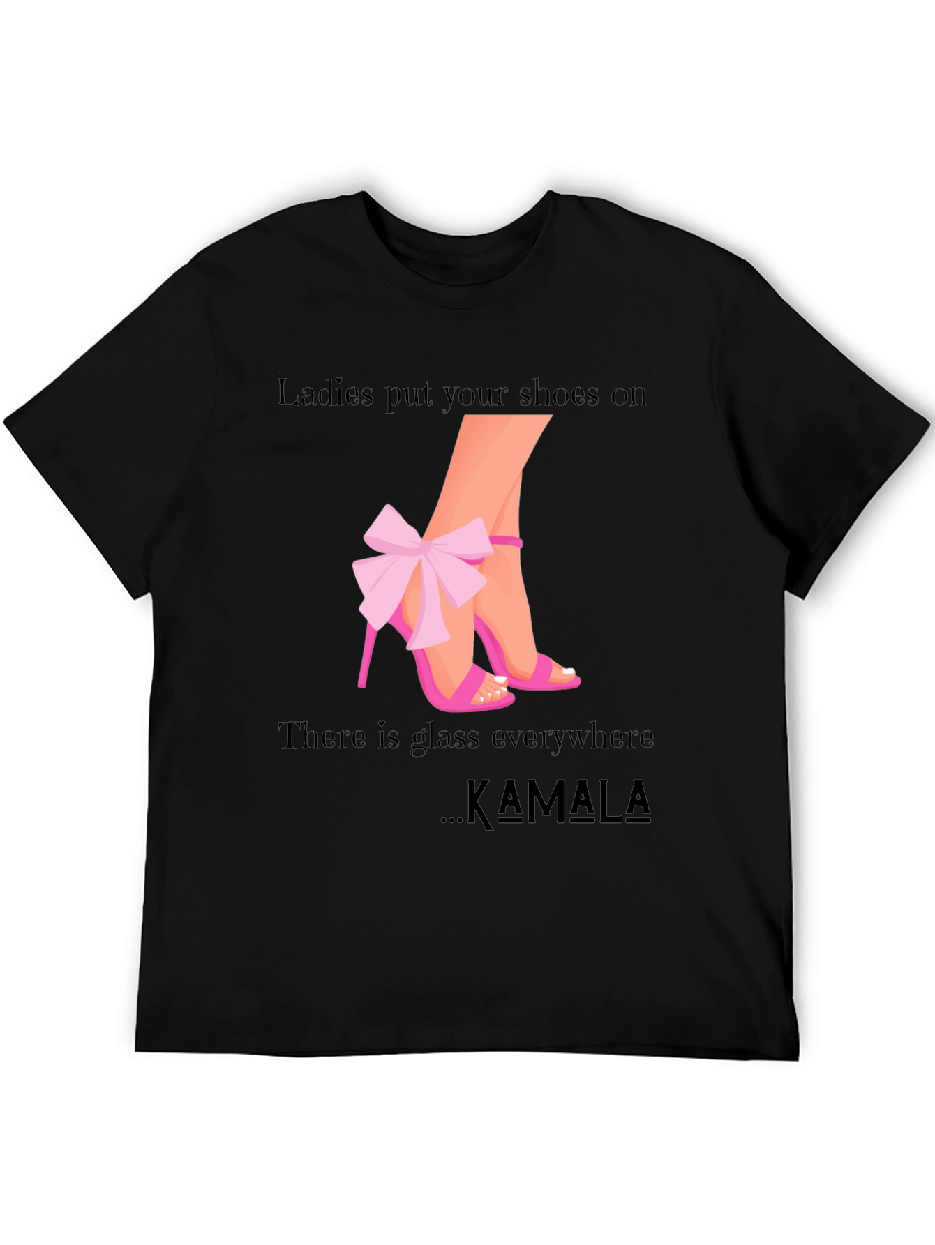 Black Ladies Put Your Shoes On Kamala T-Shirt view 5