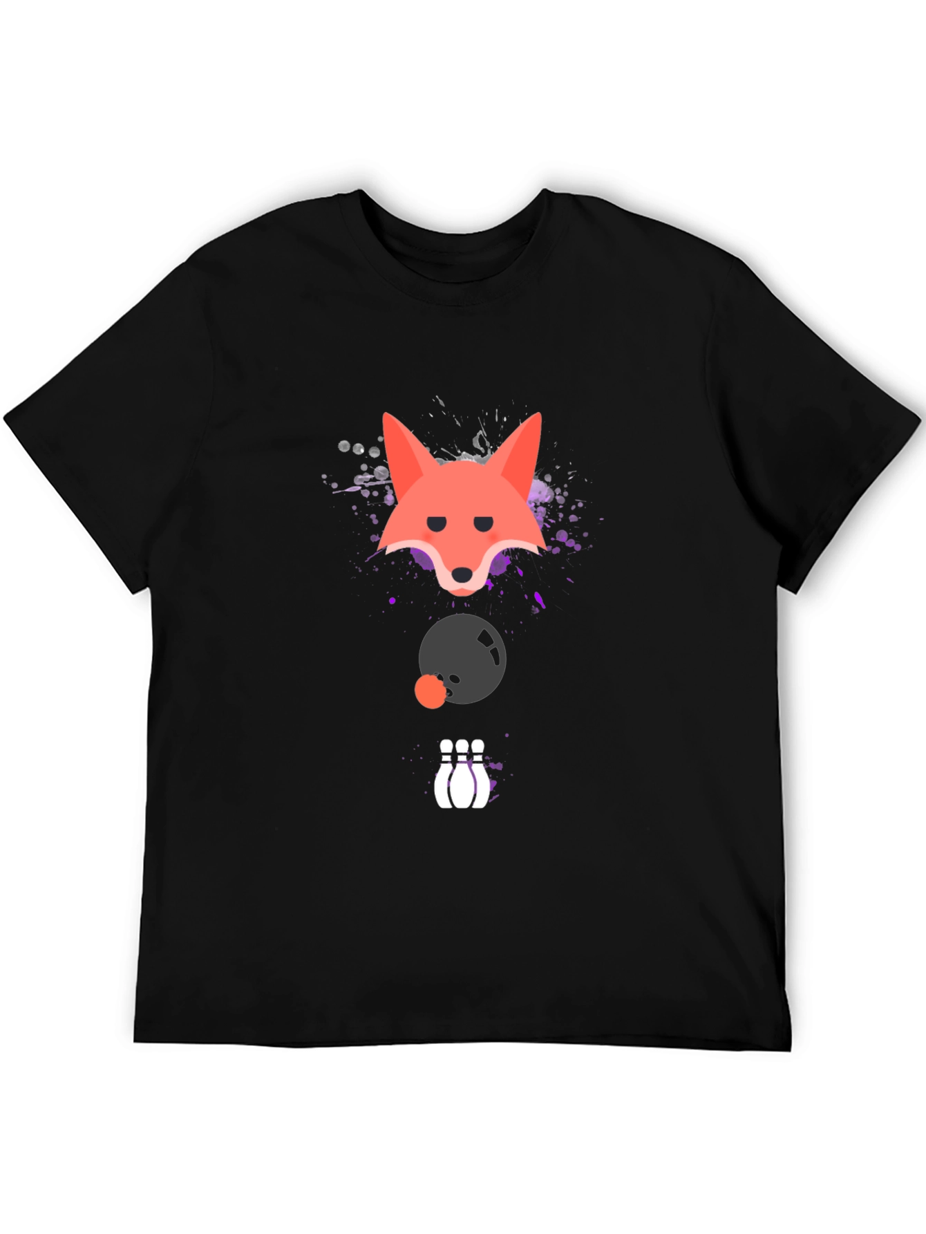 Black Fox Bowling Strike Graphic Tee view 5