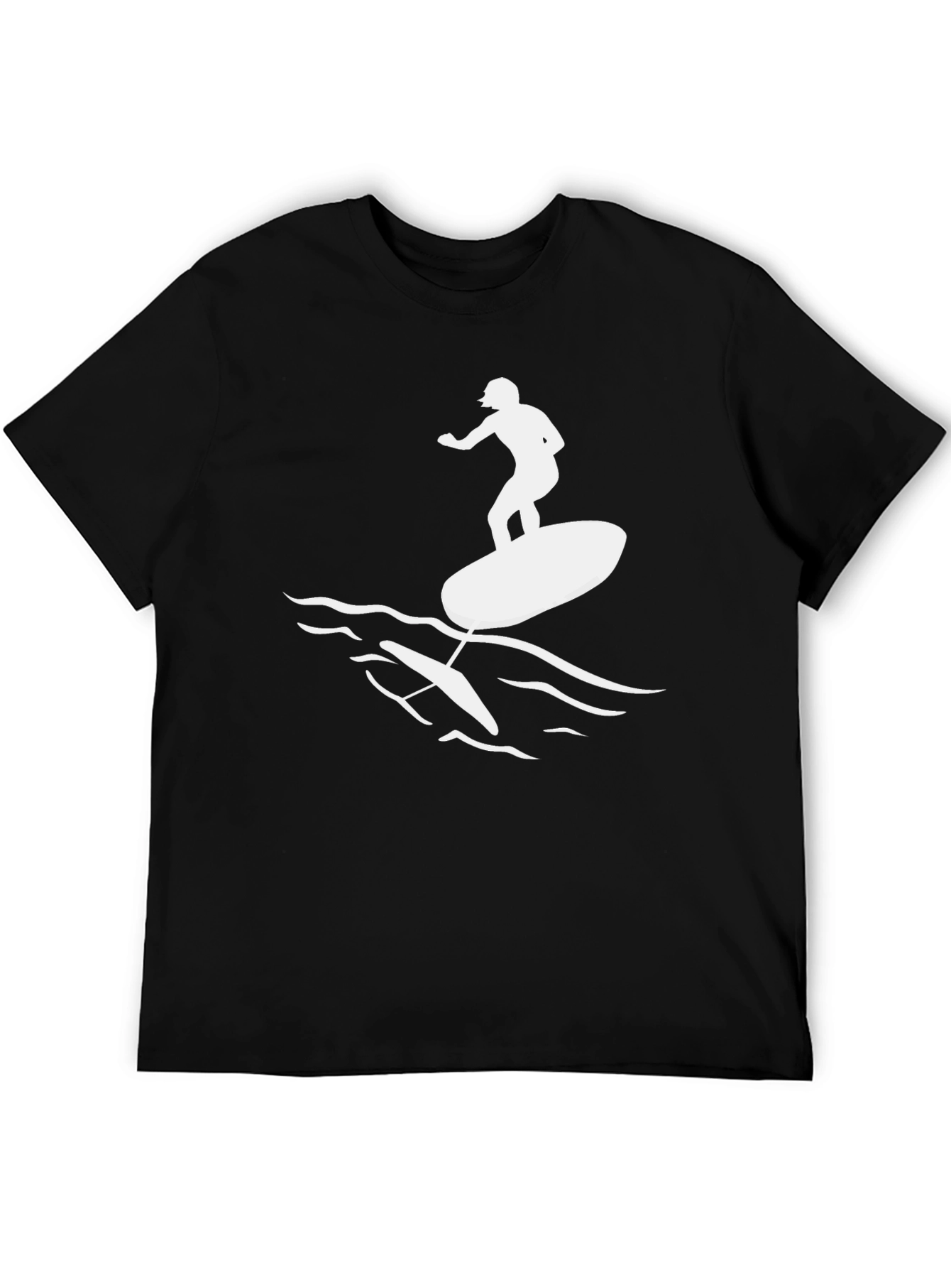 Black Hydrofoil Surfing T-Shirt - Black view 5