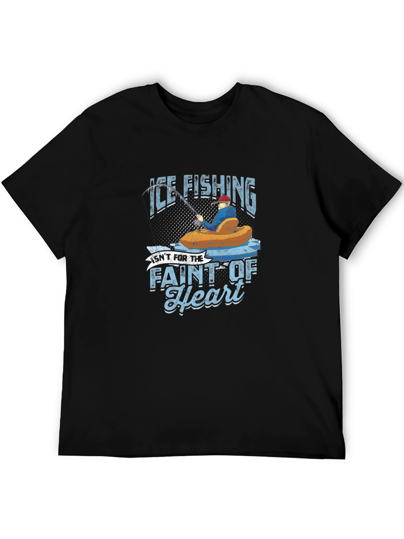 Black Ice Fishing Graphic T-Shirt view 5