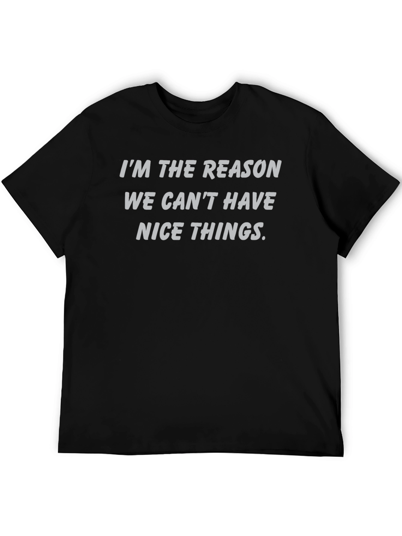 Black Funny 'I'm The Reason' Graphic Tee view 5