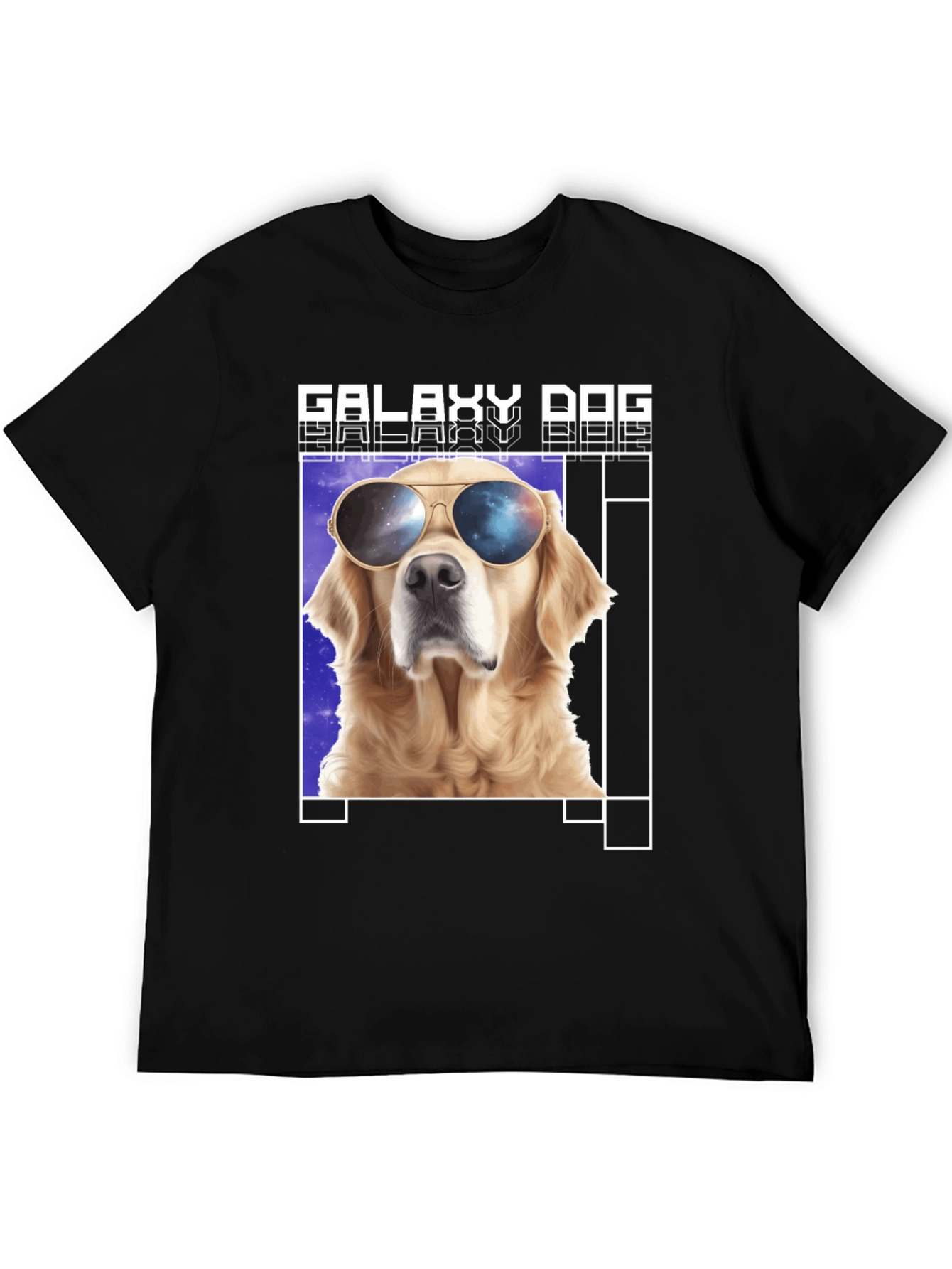 Black Galaxy Dog T-Shirt - Cool Canine in Space Shades view 5