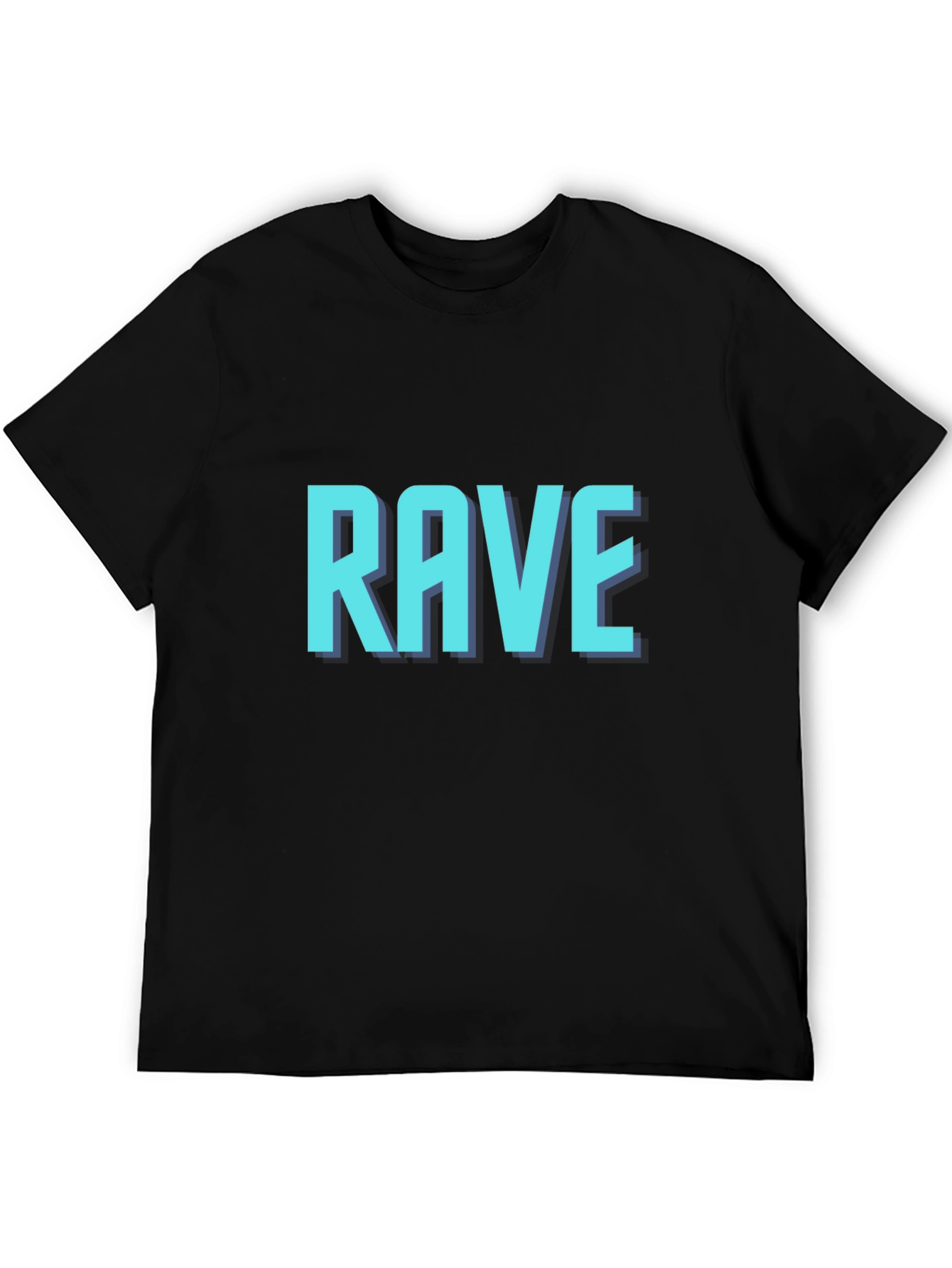 Black Rave Graphic T-Shirt - Party Ready Tee view 5