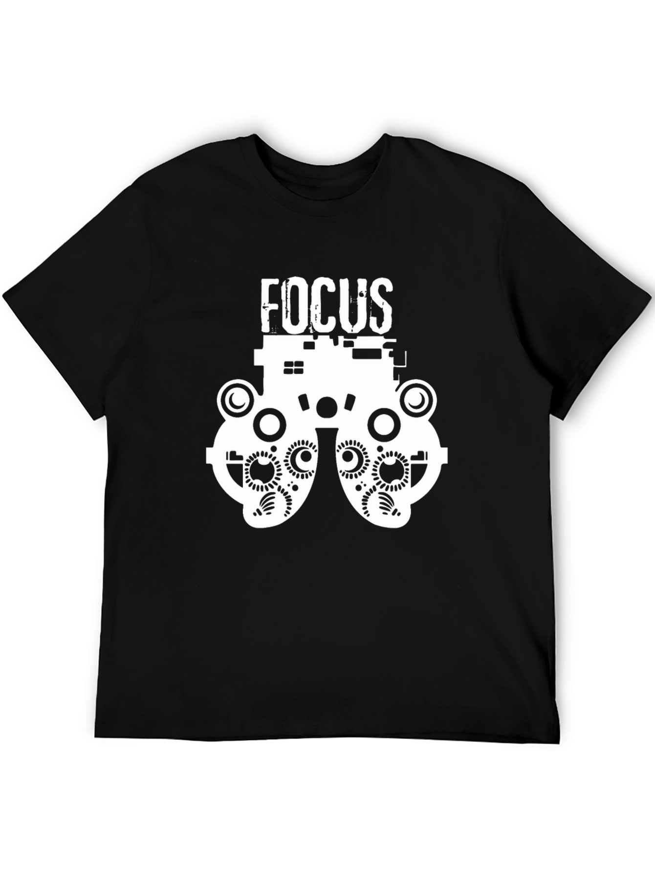 Black Focus Optometrist T-Shirt - Funny Eye Exam Tee view 5