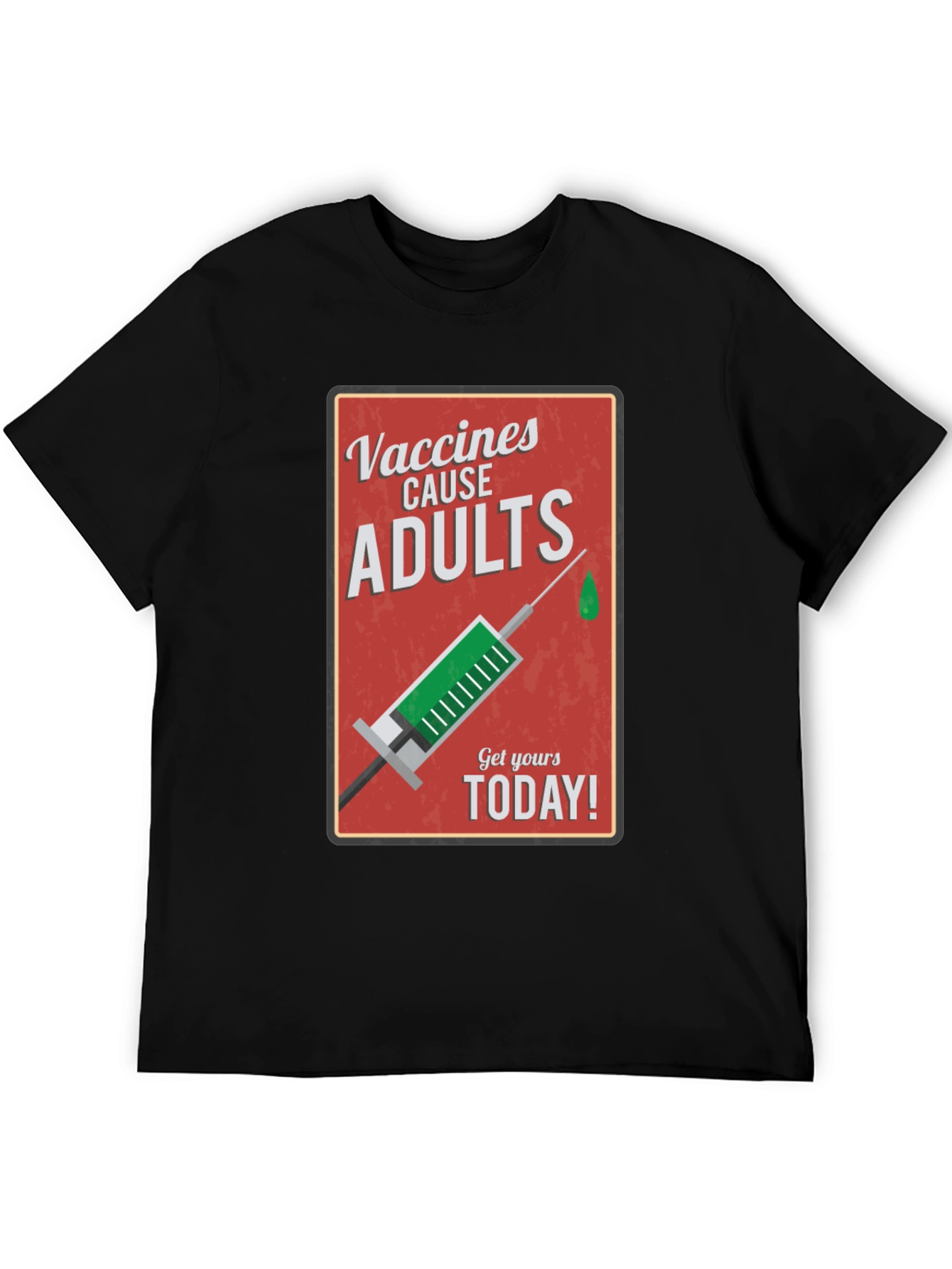 Black Vaccines Cause Adults T-Shirt view 5