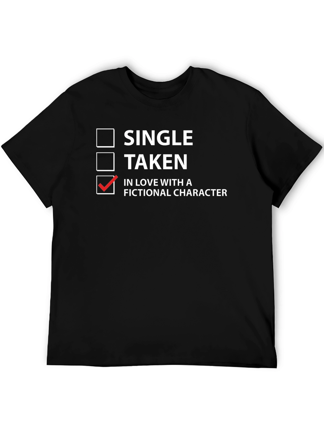 Black Fictional Character Lover T-Shirt - Novelty Apparel view 5