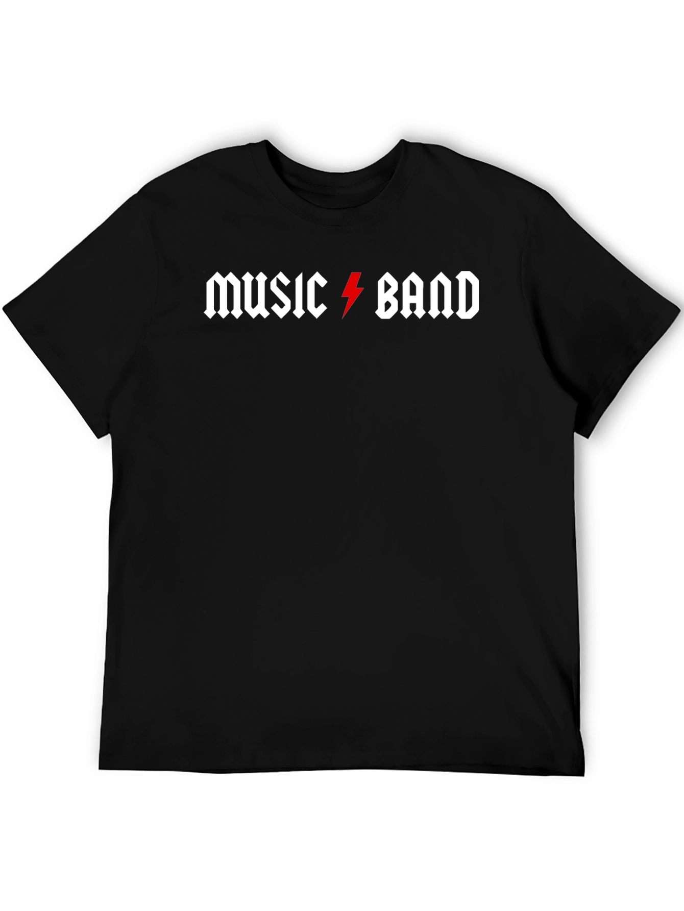 Black Music Band Rock and Roll Style Black T-Shirt view 5