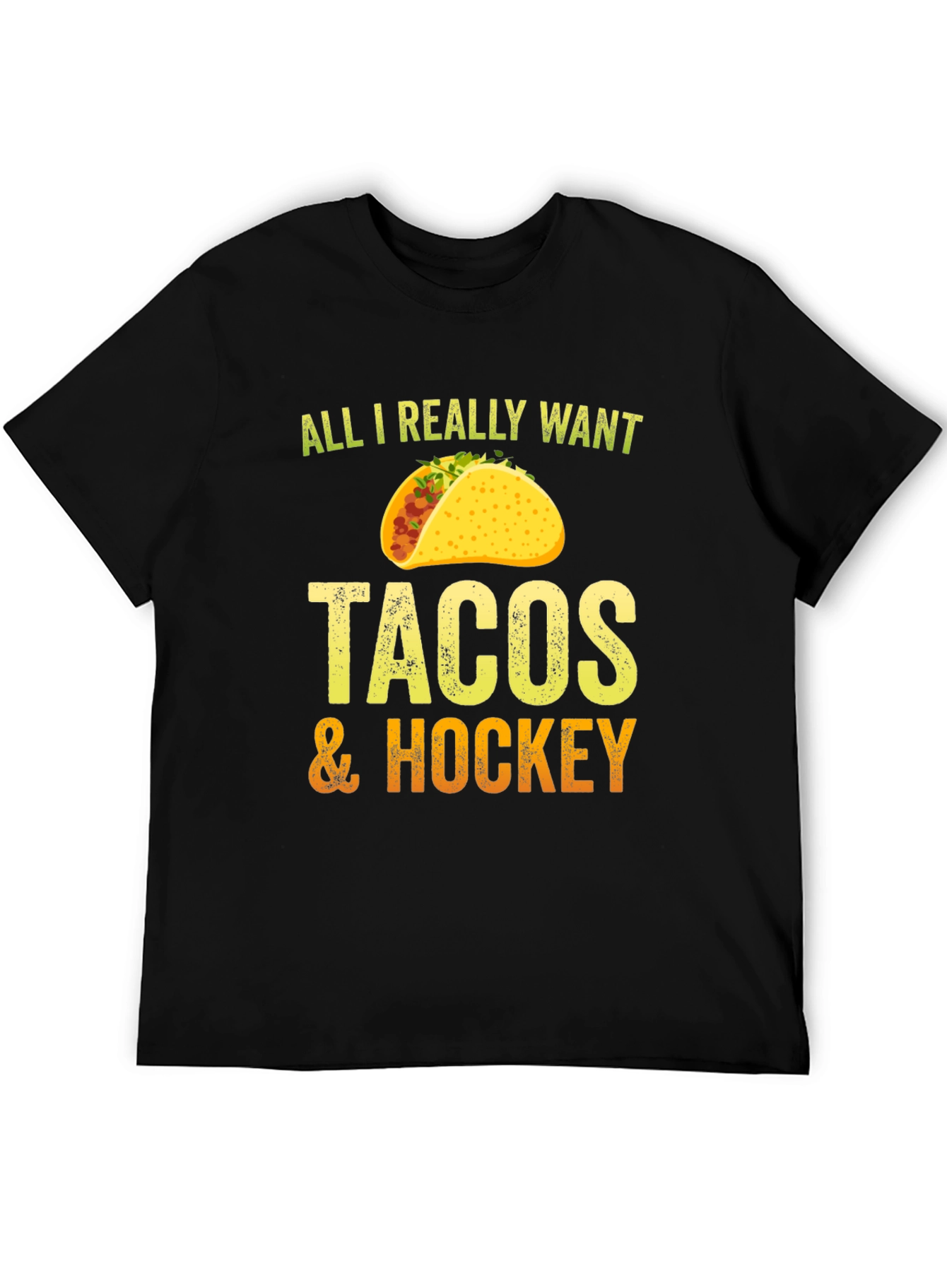 Black Tacos & Hockey Graphic Tee view 5