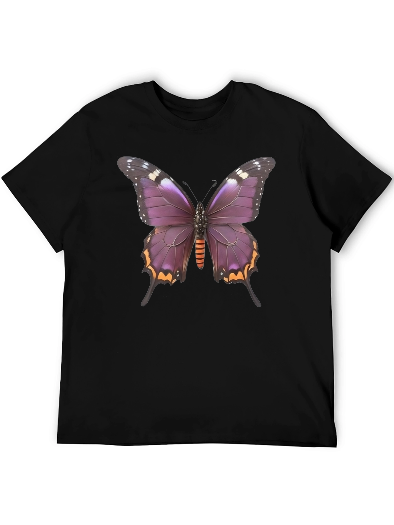 Black Butterfly Graphic Tee - Stylish Black T-Shirt view 5