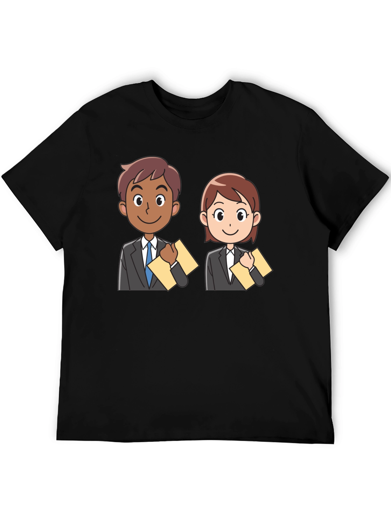 Black Business Ready Cartoon T-Shirt view 5