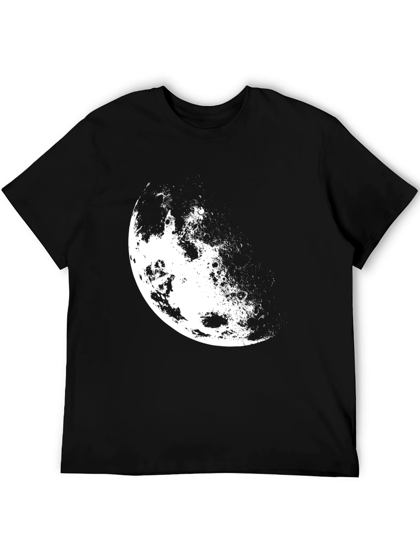 Black Lunar Phase Black T-Shirt view 5