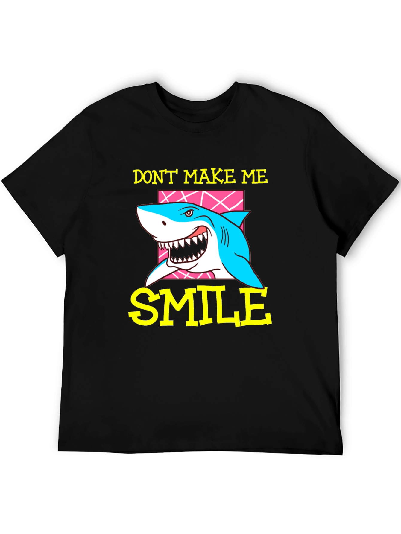 Black Don't Make Me Smile Shark Graphic T-Shirt view 5